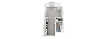 a floor plan of a small apartment