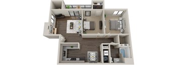 Two Bedroom Apartment Floor Plan