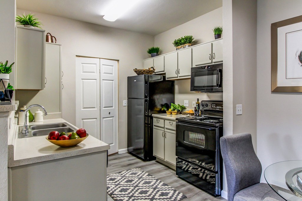our apartments at the district feature a kitchen and living room