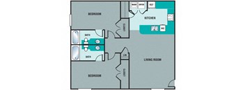 2 Bedroom/2 Bath