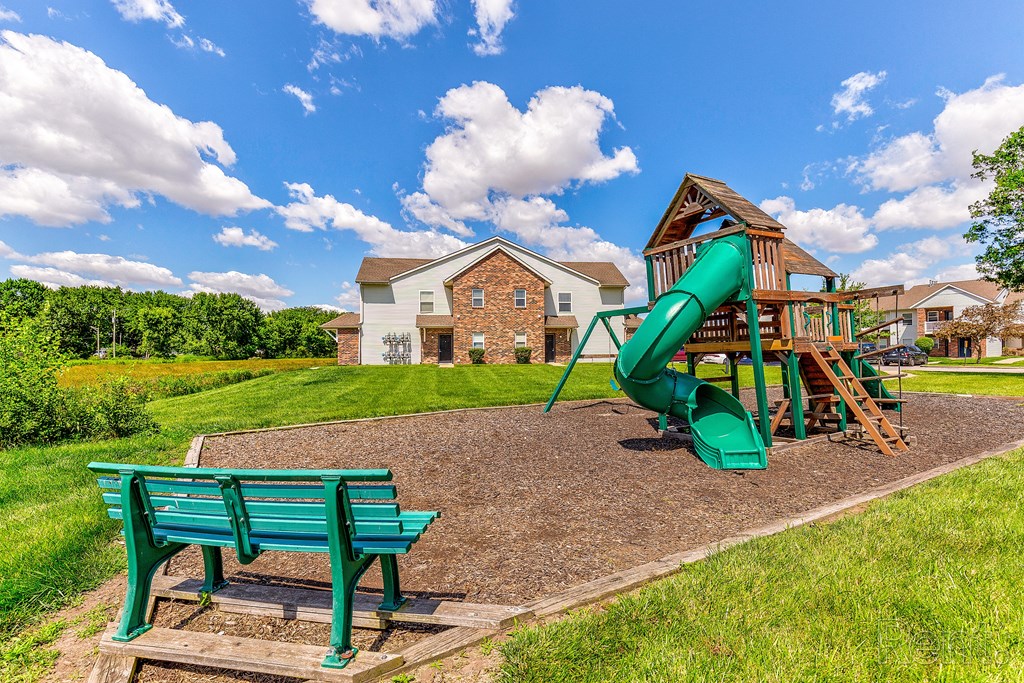 the preserve at ballantyne commons park with playground and benches