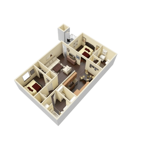 a floor plan of a house