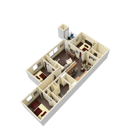 a floor plan of a house