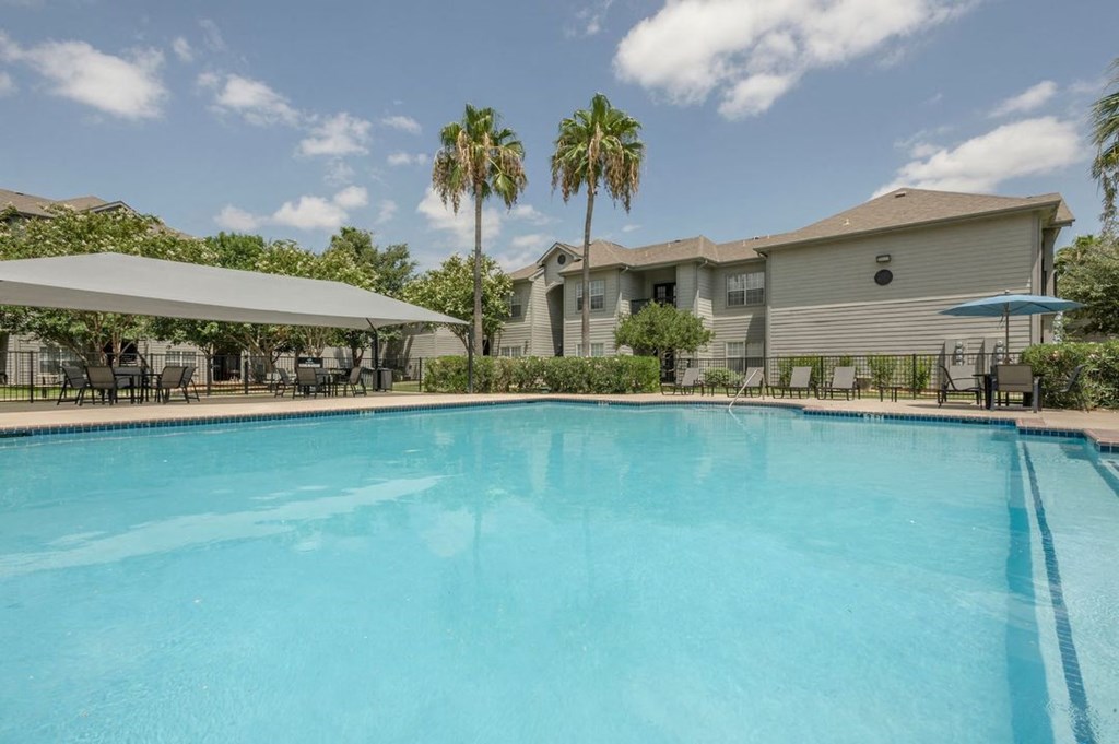 the swimming pool at our apartments