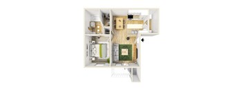Lago Del Mar Apartments A1 Floor Plan
