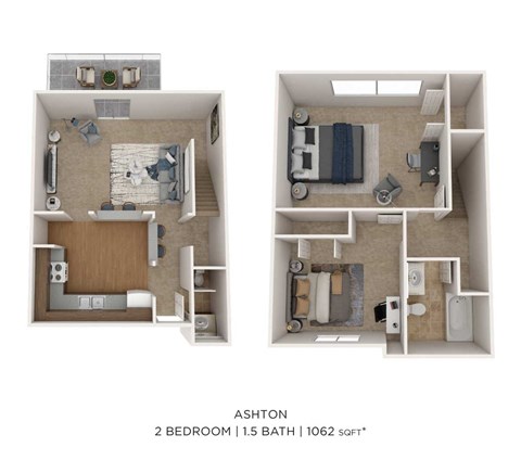 a 2 bedroom floor plan at the crossings at white marsh apartments in white marsh, md