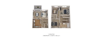 a floor plan of 5 bedroom 1 bathroom