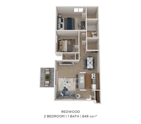 a bedroom floor plan with a bed and a chair