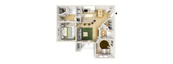 Lago Del Mar Apartments B1 Floor Plan