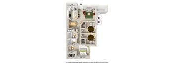 Bayberry Village 3 Bedroom Floor Plan