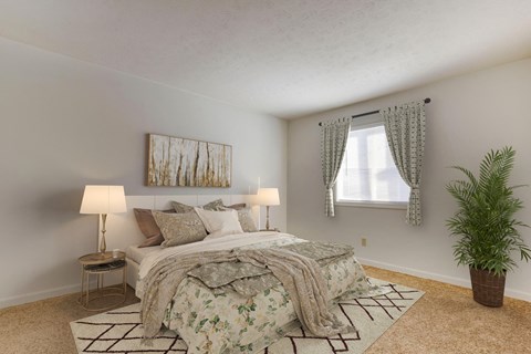 Meadows at Green Tree Living Room Bedroom - Digitally Staged