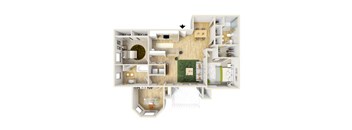Lago Del Mar Apartments C Floor Plan
