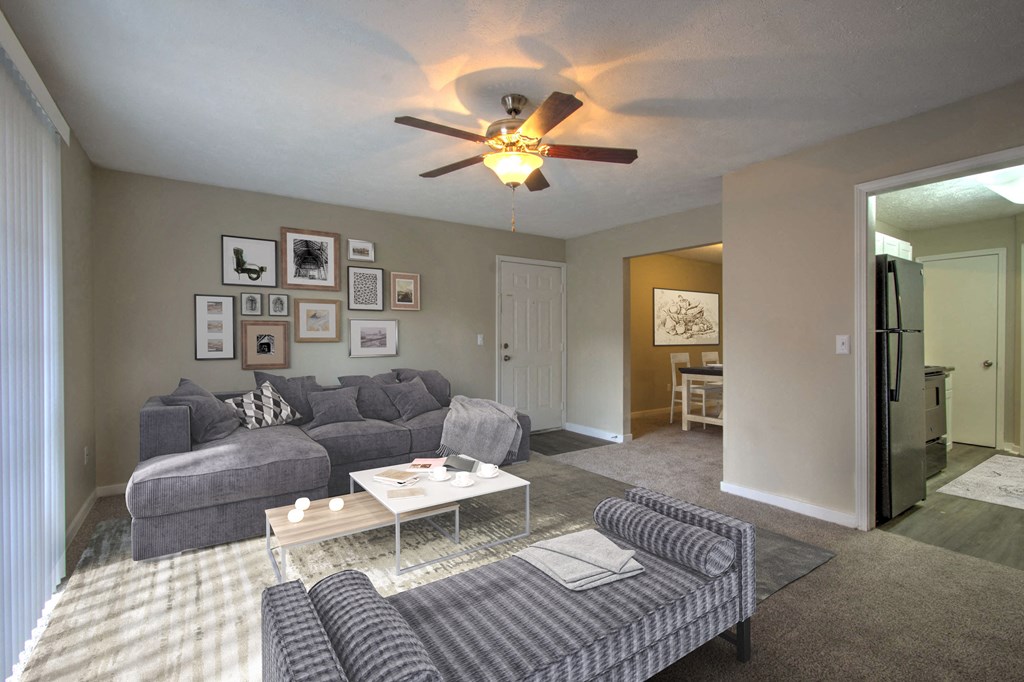 Cambridge Apartments Flowood MS Living Room Staged