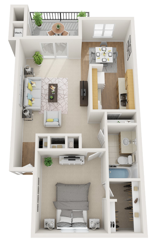 Deer Wood Apartments Lufkin Texas Cottonwood Floor Plan