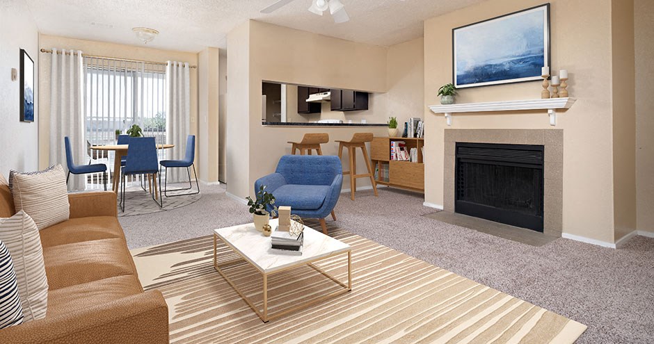 Hunting Pointe Apartments Interior Living Room