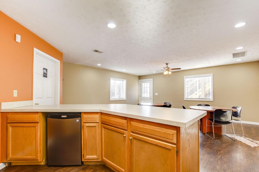 Meadows at Green Tree Apartments in Clarksville, IN Leasing Office Kitchen