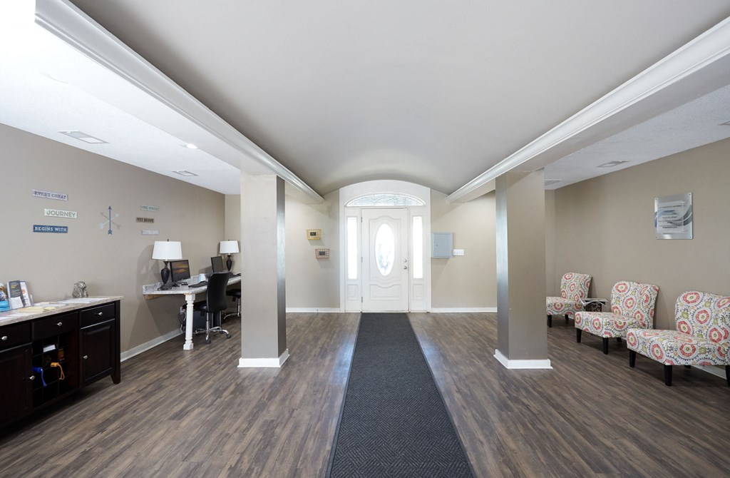 Park Meadows Apartments Kansas City MO Leasing Office Entrance Interior