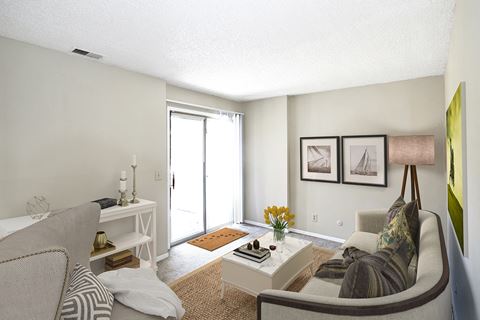 Park Meadows Apartments Kansas City Digitally Staged Living Room