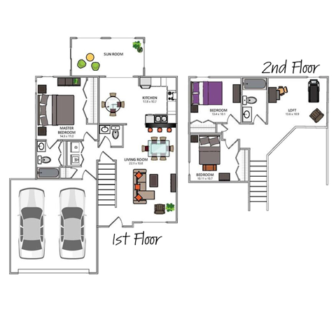 Hudson Place - Carrington Floor Plan - 3Bed2.5Bath