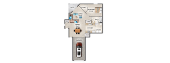 Pembrook Place Apartments Upper & Lower Pines Floor Plan