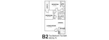 2 Bedroom/2 Bath
