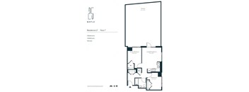 2 Bedroom 1 Bath with Terrace