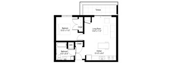 E Floor Plan at Gateway Northeast, Minnesota