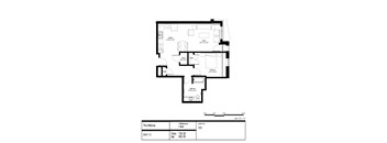 1 Bedroom Floor Plan at The Willows, Shakopee, MN, 55379