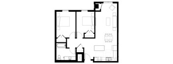 2B3 Floor Plan at Elk Ridge Lodge, Elk River