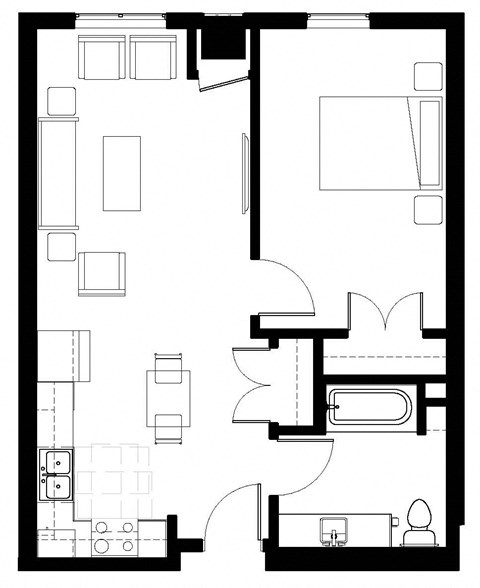 B3 Floor Plan at Elk Ridge Lodge, Elk River, MN, 55330