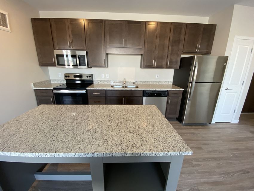 Granite Countertop Kitchen Granite Countertop Kitchen at Gateway Northeast, Minneapolis - Photo Gallery