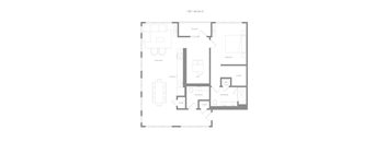 Alta 1 Bedroom 1.5B Den G Floor Plan