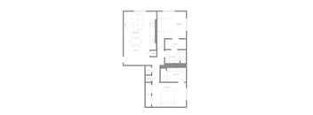 2 BR W Floor Plan