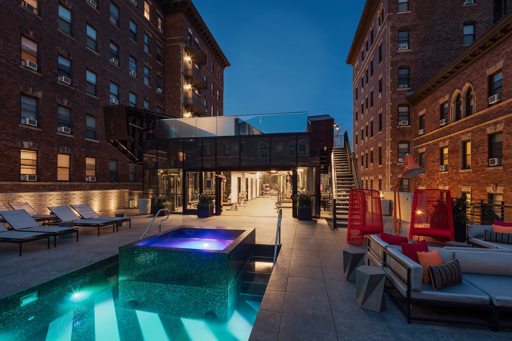 HamCo Amenity Center Pool Deck Door