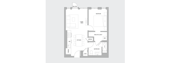 1BR A Floorplan