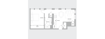 1BR AP Floorplan