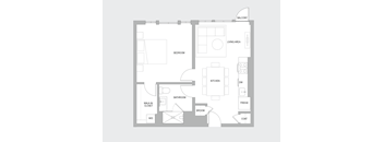 1BR C Floorplan