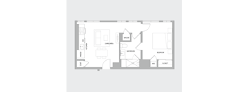 1BR D Floorplan