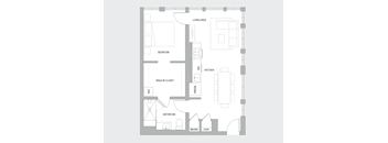 1BR I Floorplan