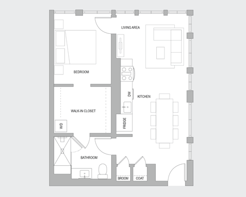 1BR I Floorplan