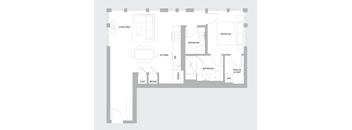 1BR O Floorplan