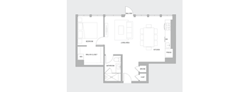 1BR S Floorplan