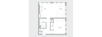 1BR W Floorplan