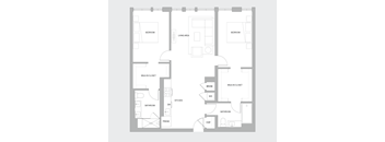 2BR AA Floorplan