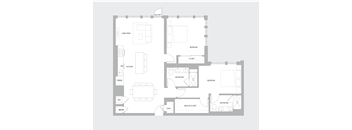 2BR AE Floorplan