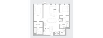 2BR AF Floorplan
