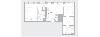 2BR AK Floorplan
