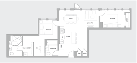 2BR AQ Floorplan