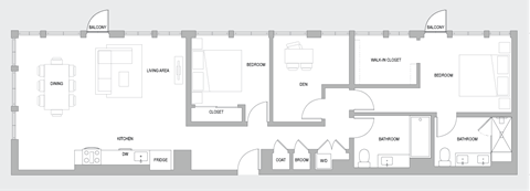 2BR AS Floorplan