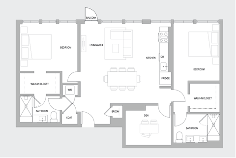 2BR AT Floorplan
